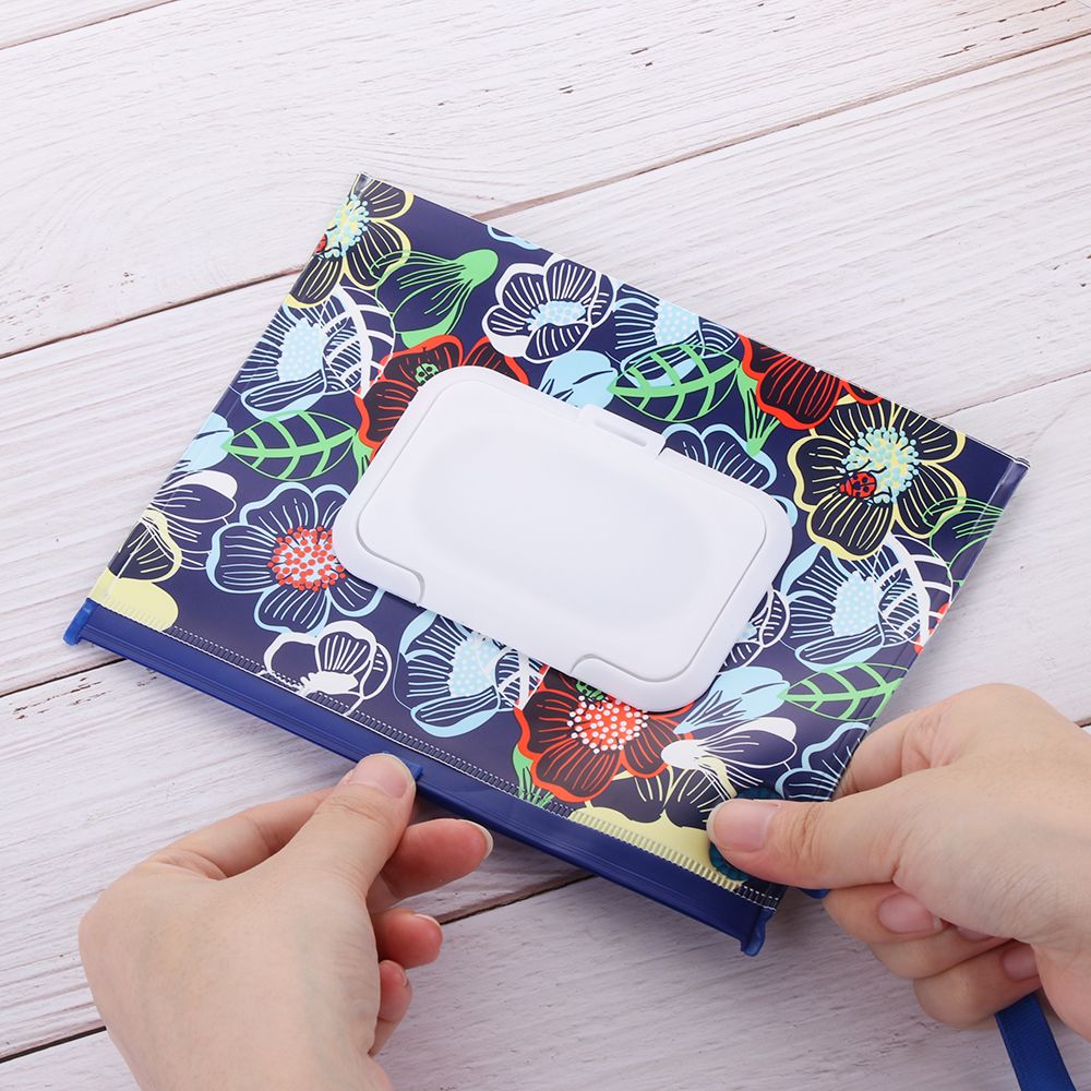 1Pcs Portable Wet Wipes Bag Fl - Baby Products Carry Bag ulasan dan harga