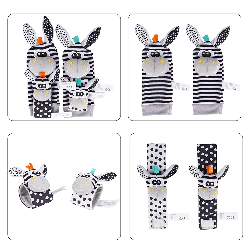 4PCS/SET Baby Rattle Toys Cute - Baby Rattle Toy Set ulasan dan harga
