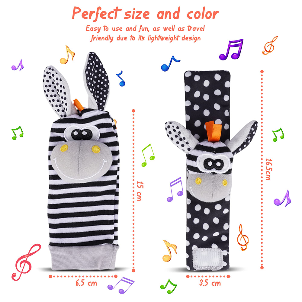 4PCS/SET Baby Rattle Toys Cute - Baby Rattle Toy Set ulasan dan harga