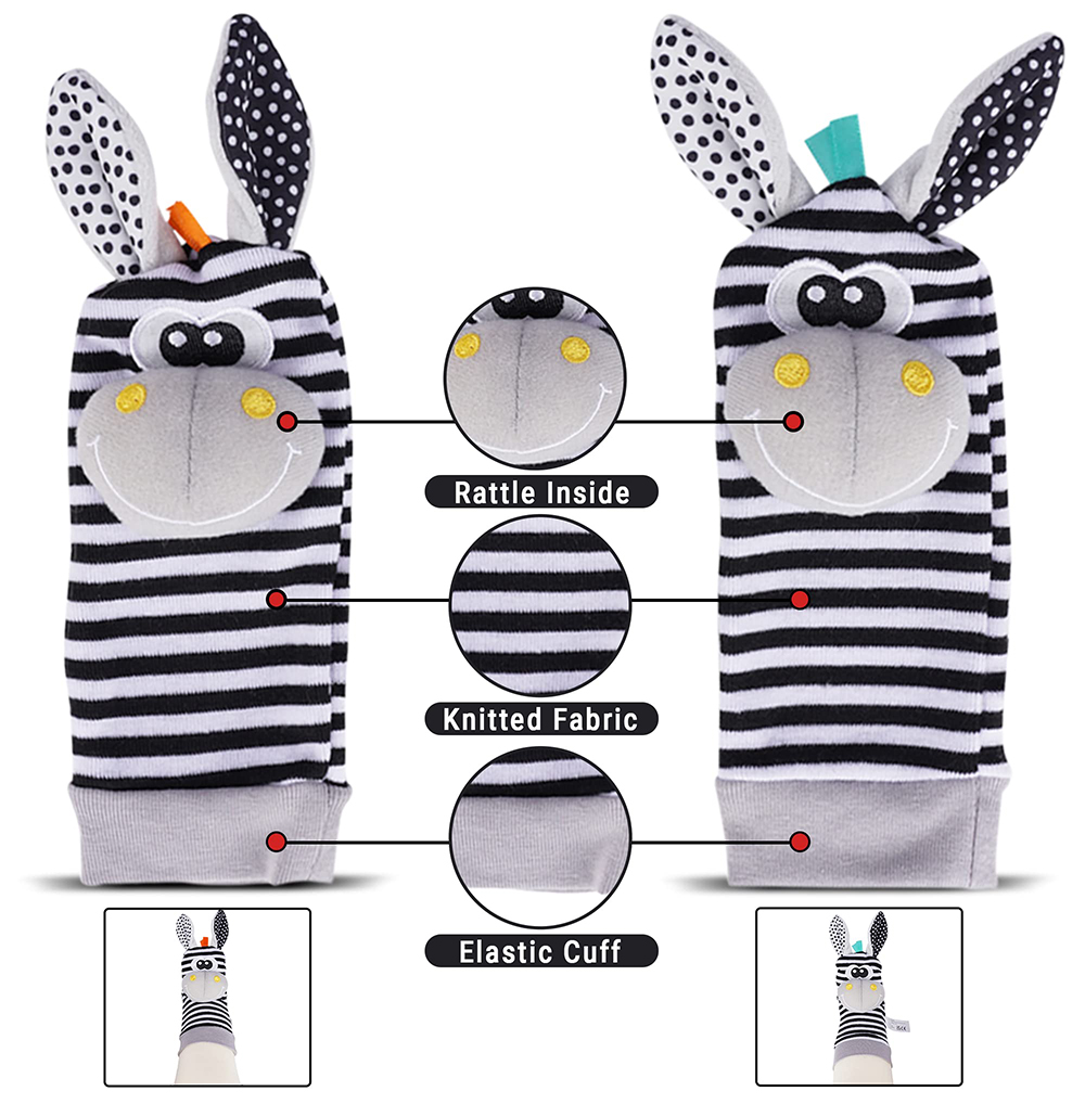 4PCS/SET Baby Rattle Toys Cute - Baby Rattle Toy Set ulasan dan harga