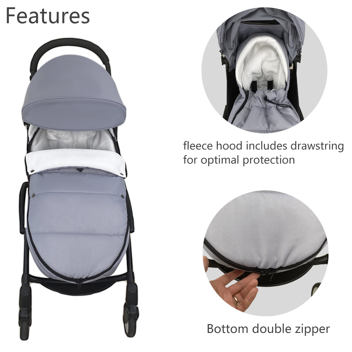 Universal 6-36M Winter Baby St - Stroller Rain Cover ulasan dan harga
