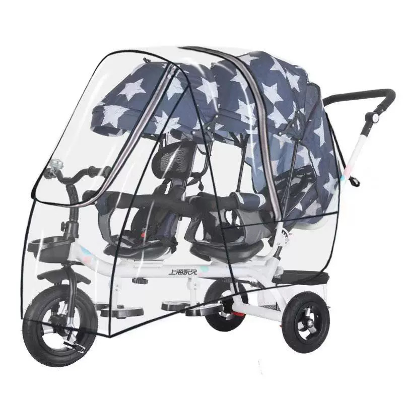 Twin Stroller Rain Cover Doubl - Stroller Rain Cover ulasan dan harga