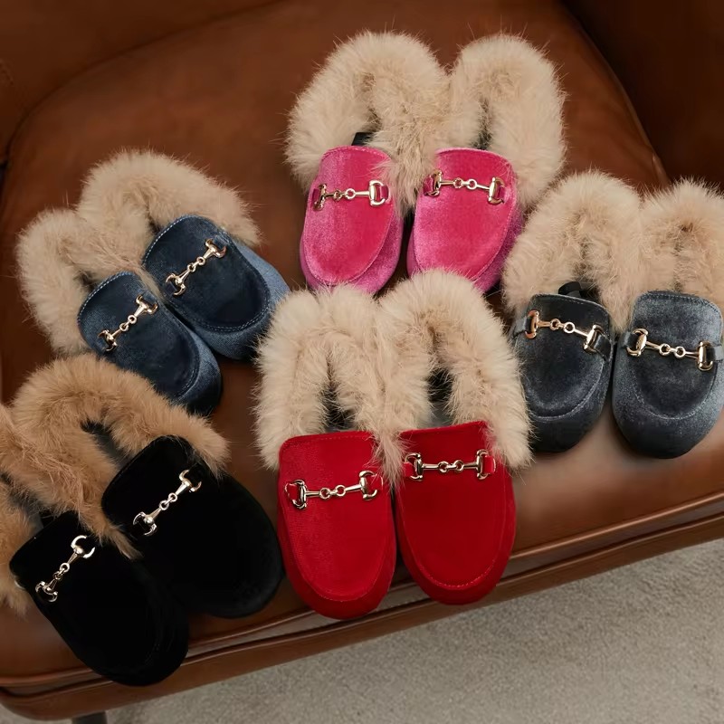Winter Kids Fur Princess Shoes - Baby Products Brand ulasan dan harga