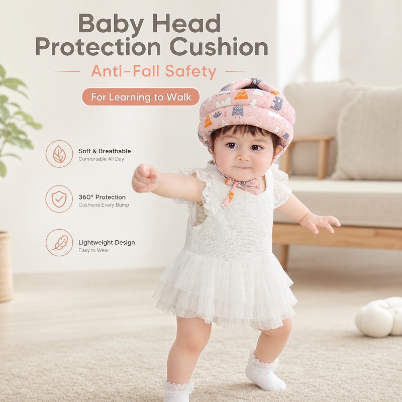 Toddler Anti Fall Helmet Adjus - Infant Head Protector ulasan dan harga