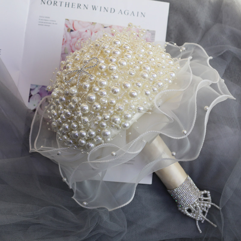Bridal wedding bouquet pearl c - Baby Products Photoshoot ulasan dan harga