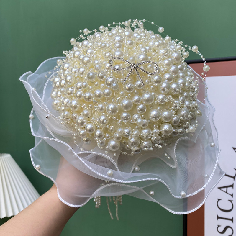 Bridal wedding bouquet pearl c - Baby Products Photoshoot ulasan dan harga