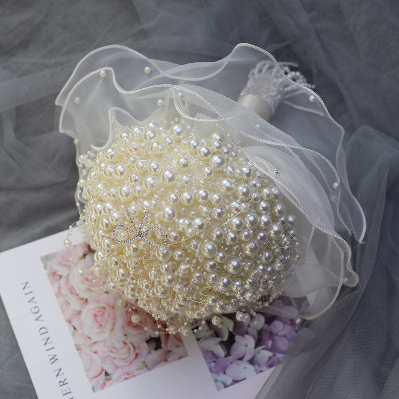 Bridal wedding bouquet pearl c - Baby Products Photoshoot ulasan dan harga