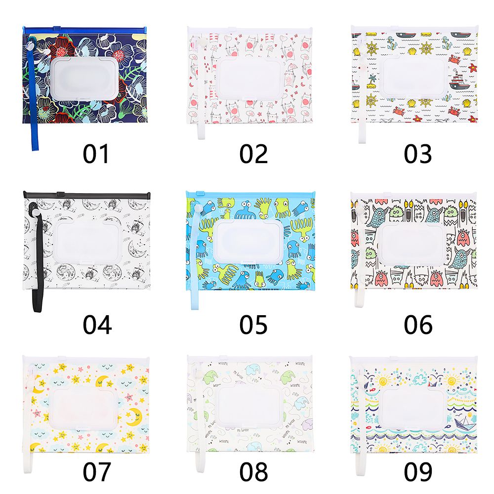 Portable Flip Cover Wet Wipes  - Baby Products Carry Bag ulasan dan harga