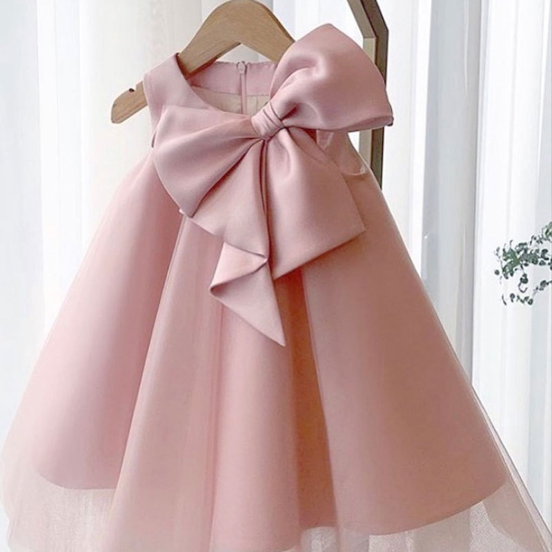 Summer Big Bow Baby Girl Dress - Baby Products Manufacturers ulasan dan harga