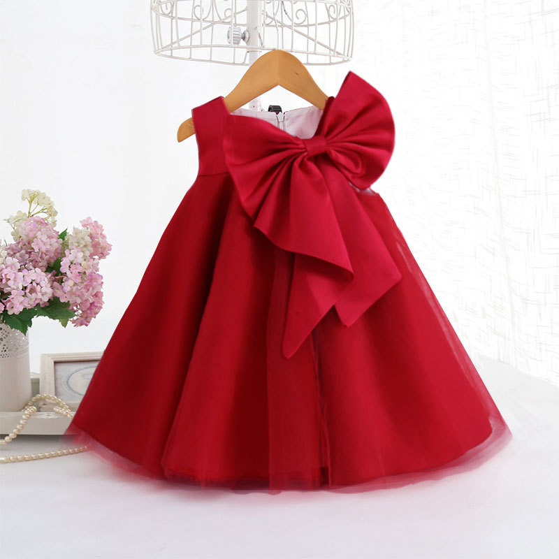 Summer Big Bow Baby Girl Dress - Baby Products Manufacturers ulasan dan harga