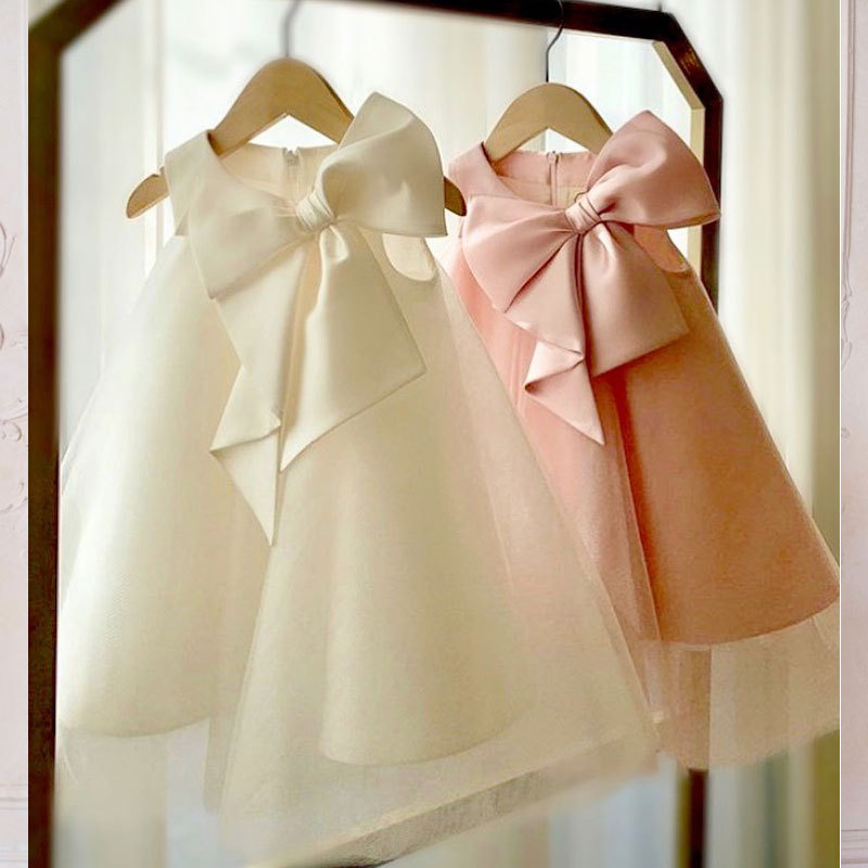 Summer Big Bow Baby Girl Dress - Baby Products Manufacturers ulasan dan harga
