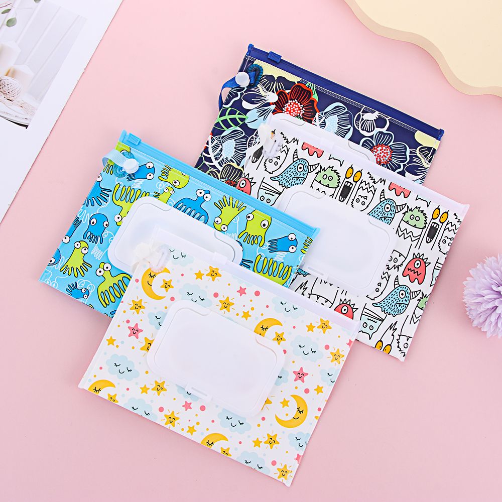 Portable Flip Cover Wet Wipes  - Baby Products Carry Bag ulasan dan harga