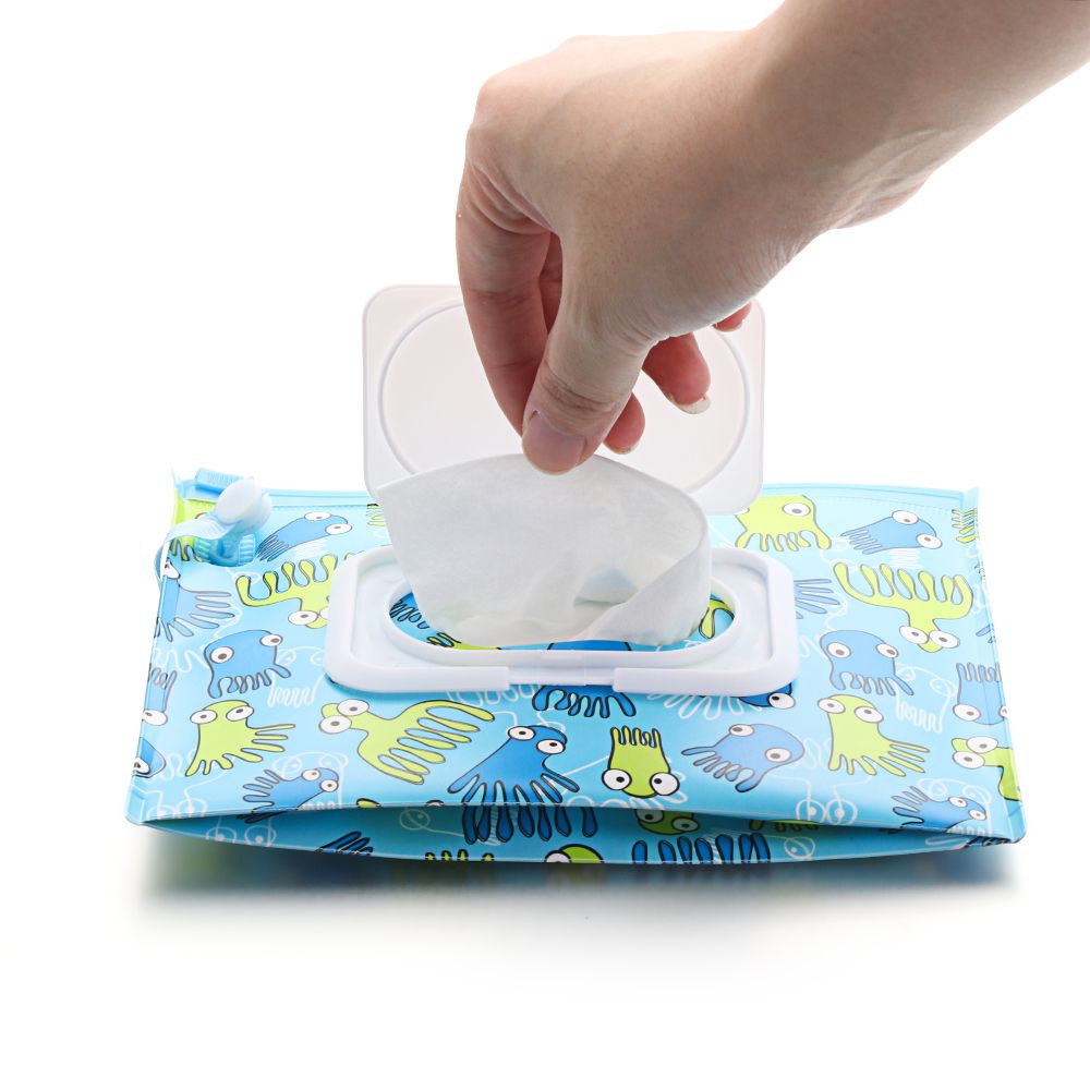 Portable Flip Cover Wet Wipes  - Baby Products Carry Bag ulasan dan harga