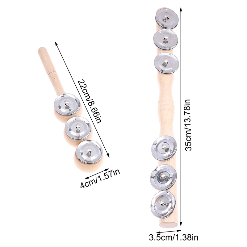 //1PC new Orff Wooden Hand 3/6 - Baby Rattle Toy Set ulasan dan harga
