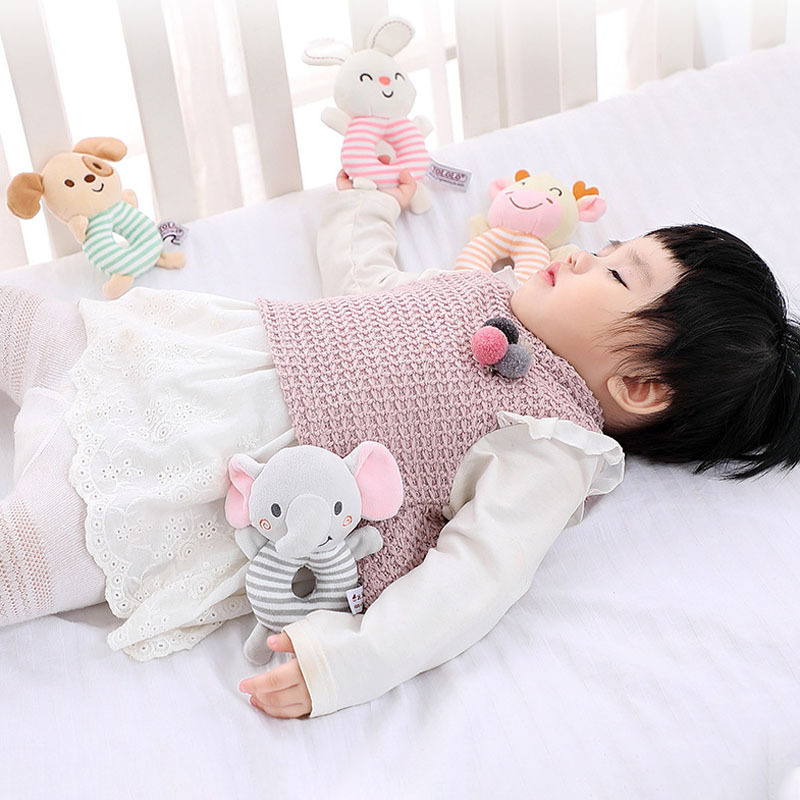 New Baby Rattle Toys Cartoon A - Baby Rattle Toy Set ulasan dan harga