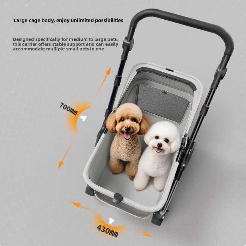 ‌Foldable Pet Stroller Lightwe - Stroller Rain Cover ulasan dan harga