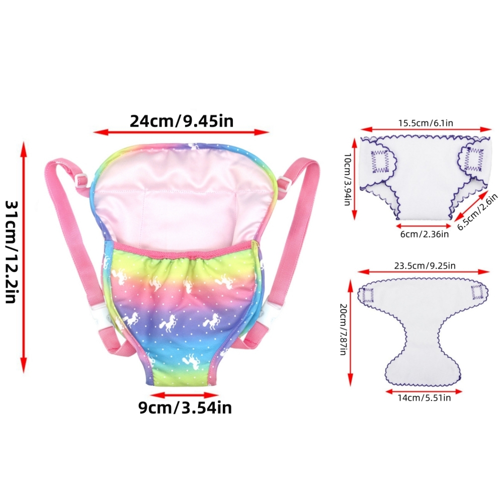2pcs Doll Diaper Underwear and - Baby Products Carry Bag ulasan dan harga