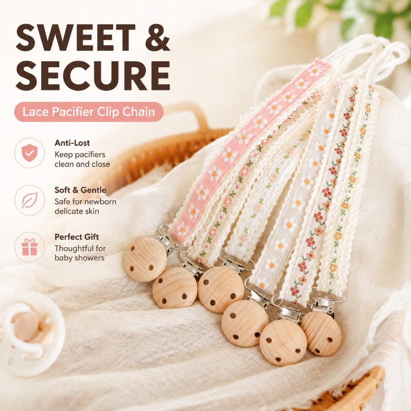 Lace Pacifier Clip Chain for N - Baby Products Manufacturers ulasan dan harga